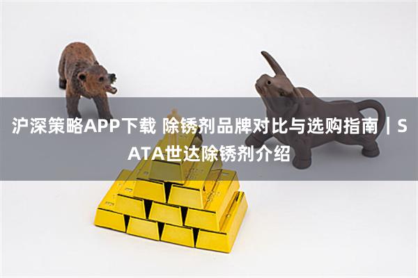 沪深策略APP下载 除锈剂品牌对比与选购指南｜SATA世达除锈剂介绍